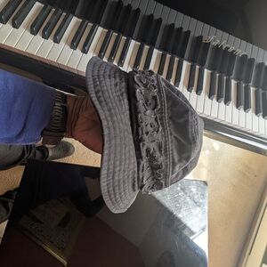 Supreme Black Washed Canvas Bucket Hat